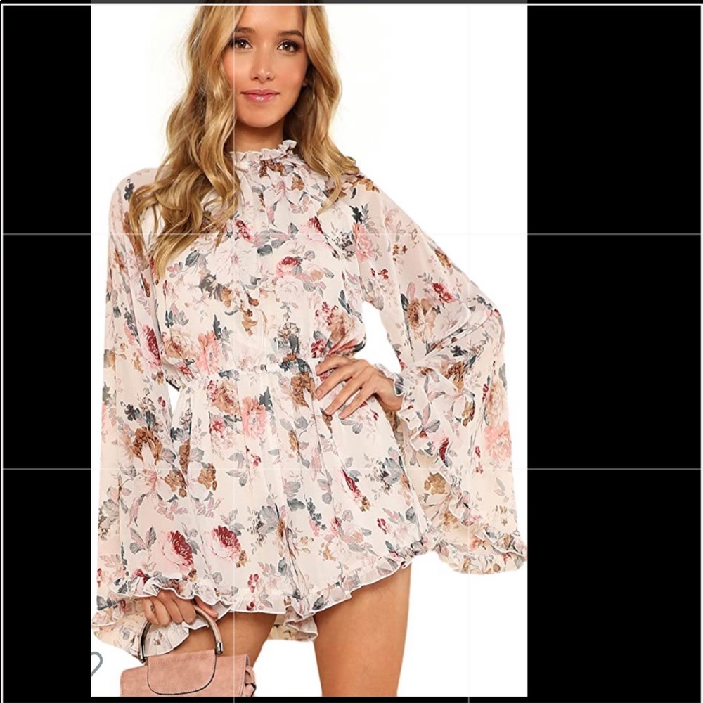 Jumpsuit romper floral